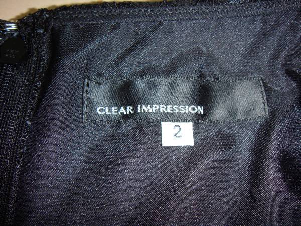 CLEAR IMPRESSION黒いレースワンピース（中古美品）_画像3