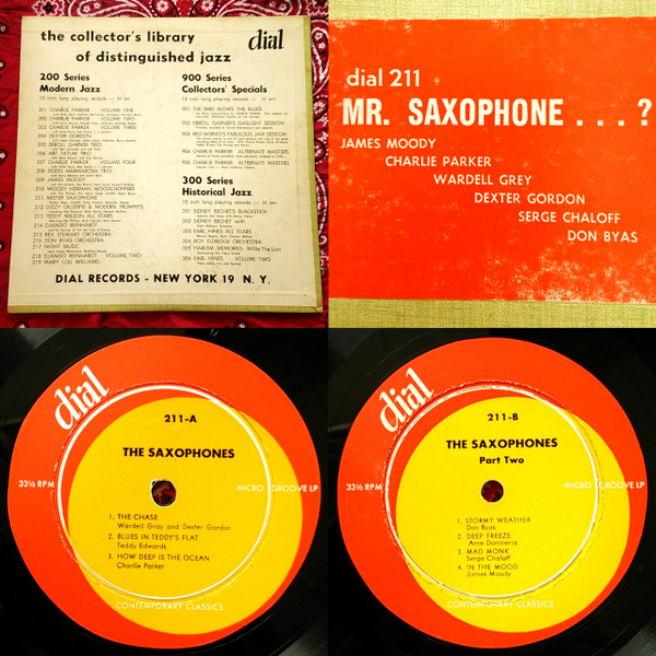 10インチ LP オリジナル盤 dial211 Charlie Parker Dexter Gordon Miles Davis Wardell Gray チャーリー・パーカー デクスター・ゴードン_画像2