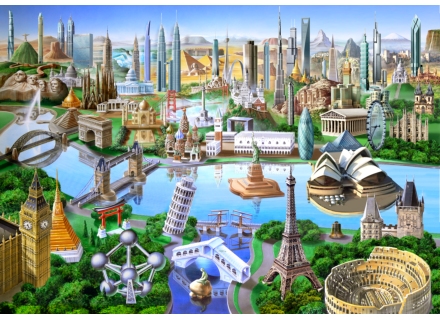 2024春大特価セール！ 500-591505) 500ピース 木製ジグソーパズル イギリス輸入○世界 ジグソーパズル