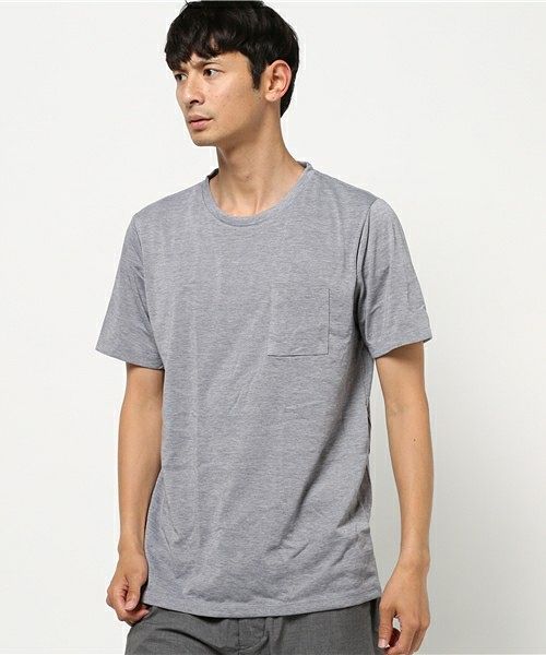 新品未開封 ROOPTOKYO ループトウキョウ パーフェクト素材クルーネック半袖ポケットTシャツ L グレー 無地 VORTEX ボルテックス _画像1