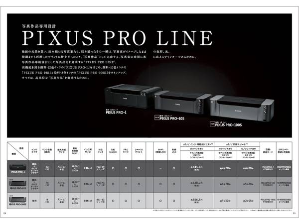 【カタログのみ】Canon PIXUS PRO-1 PRO-10S PRO-100S 検 EOS EF A3