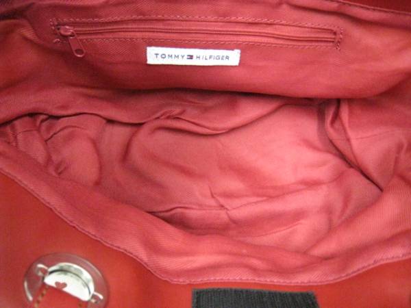 TOMMYHILFIGER トミーヒルフィガー ハートバッグ 赤 アイボリー