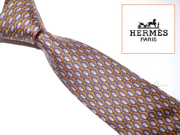 (15)★HERMES エルメス★ネクタイ/35