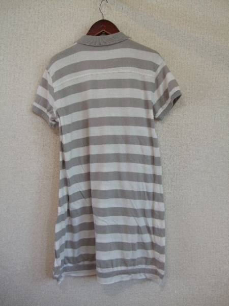 WORLDWIDELOVE白×ボーダーポロシャツ風(fēng)チュニック（USED）63013)