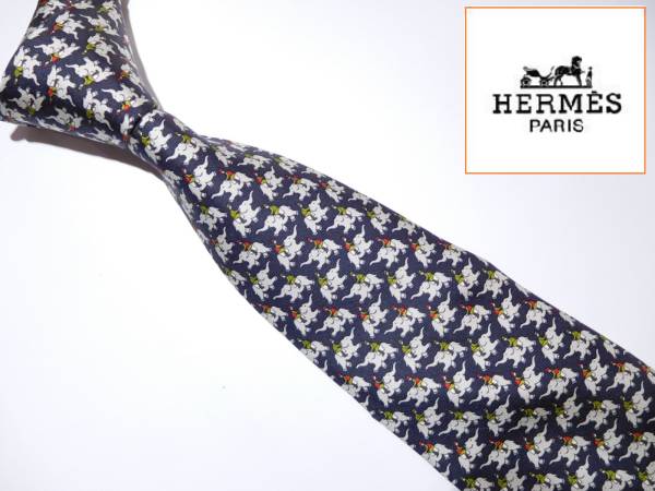 (8)★HERMES エルメス★ネクタイ/49 超美品