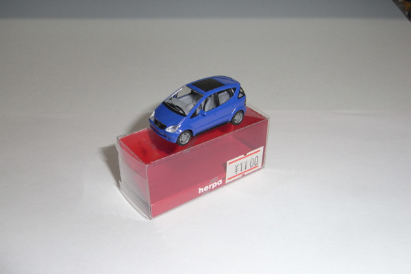 * out of print goods * new goods * Herpa * Mercedes Benz A Class ( blue )( finest quality beautiful goods )( super valuable goods )( price exist commodity )