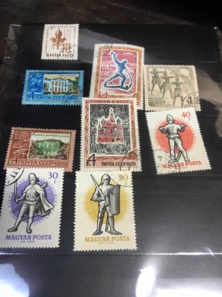 ** abroad stamp knight castle **