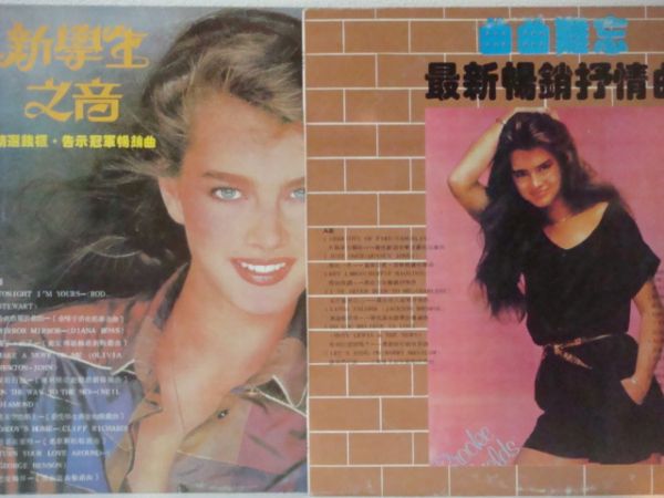 LP2枚★台湾盤 80’s洋楽ヒット(ブルック・シールズ・ジャケ!!)_画像1