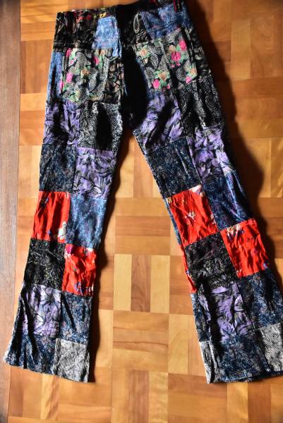 * old clothes remake pants * corduroy patchwork *1 point mono *6