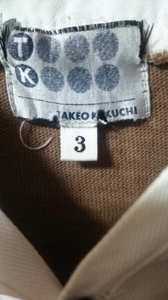 TAKEO KIKUCHI Layered T-shirt 3 Brown L Takeo Kikuchi men's 