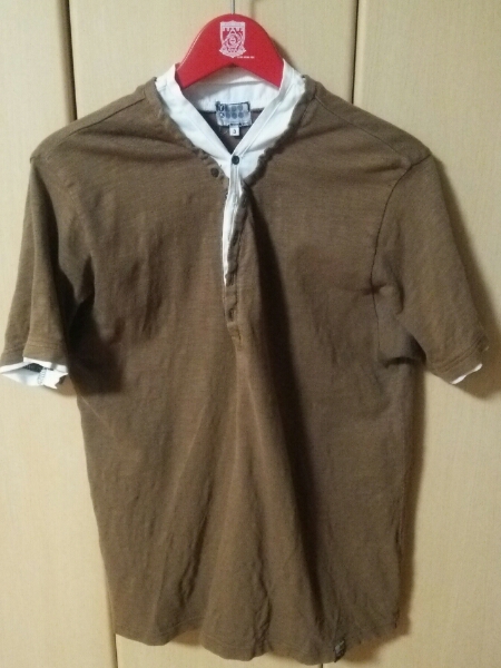 TAKEO KIKUCHI Layered T-shirt 3 Brown L Takeo Kikuchi men's 
