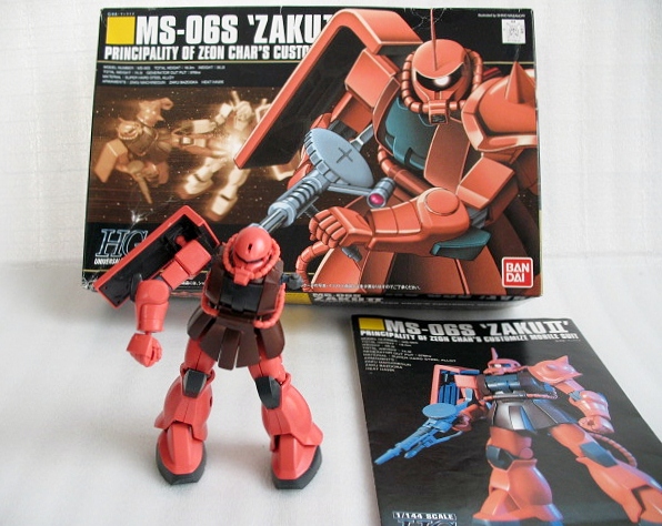 ◆ガンプラ・ジャンク・ＨＧ　ＭＳ-０６Ｓ シャア専用ザク １/１４４ スケールモデル ＭＳ-０６Ｓ‘ＺＡＫＵⅡ”HG_画像1