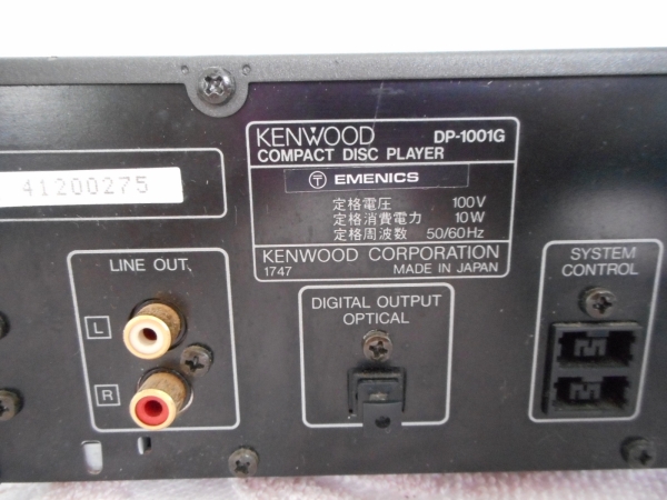 H2217 KENWOOD CD播放機DP-1001G 原文:H2217　KENWOOD CDプレーヤー DP-1001G