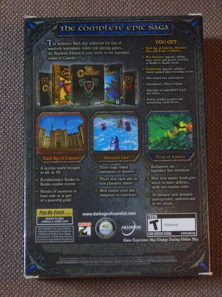 Dark Age of Camelot Platinum Edition (Mythic) PC CD-ROM_画像2