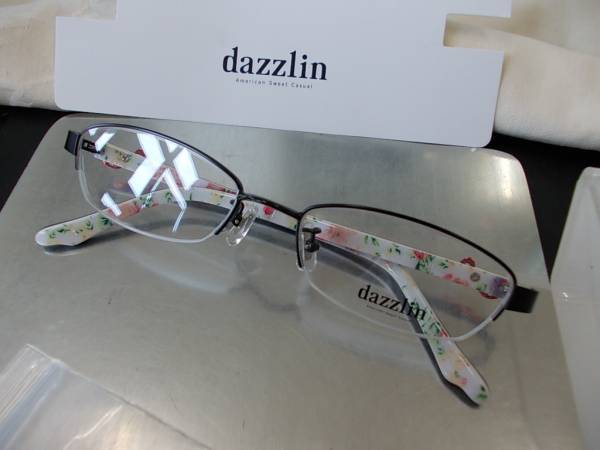 限定版 ダズリン dazzlin 眼鏡フレーム DZF-1508-1花柄が可愛い お洒落 ダズリン