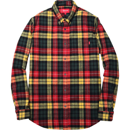 希少★新品本物【黄★M】★Tartan Flannel Shirt タータン フランネル 正規店購入 シュプリーム 激レア 極少品 入手困難 Supreme 2014A/W_画像1