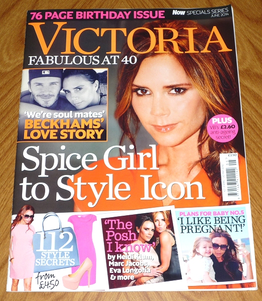 ☆ヴィクトリア・ベッカム特集誌 Victoria Fabulous at 40 イギリス スパイスガールズ デビッド・ベッカム David Beckham 英国 英語_画像1