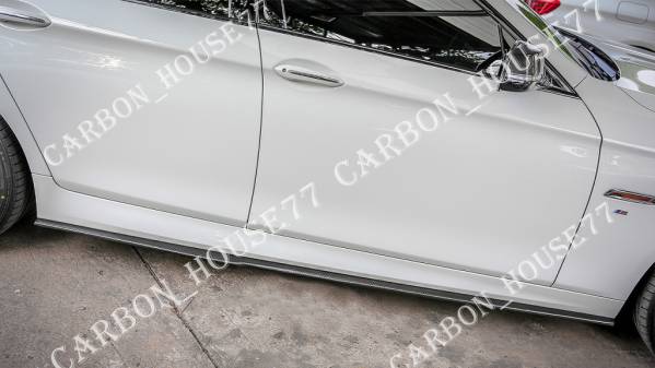 ★BMW F10 F11 M5 Mスポーツ カーボン サイド ステップ スポイラースカート P型 《左右ワンセット》☆