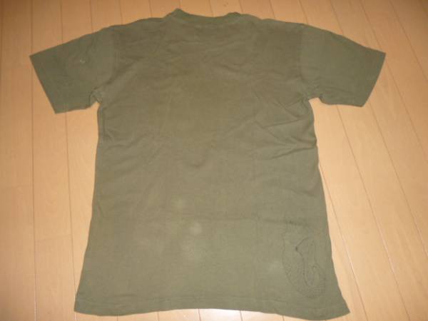 stussy 2000-2015 ステューシー ポケット Tシャツ S カーキ 燕 人魚 マーメイド ステンシル タトゥー ビンテージ