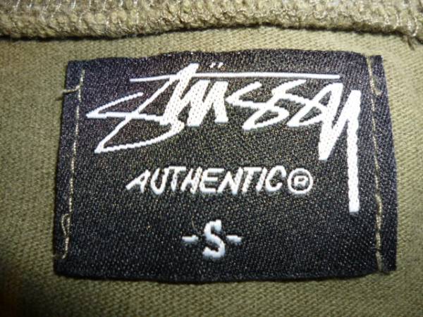 stussy 2000-2015 ステューシー ポケット Tシャツ S カーキ 燕 人魚 マーメイド ステンシル タトゥー ビンテージ