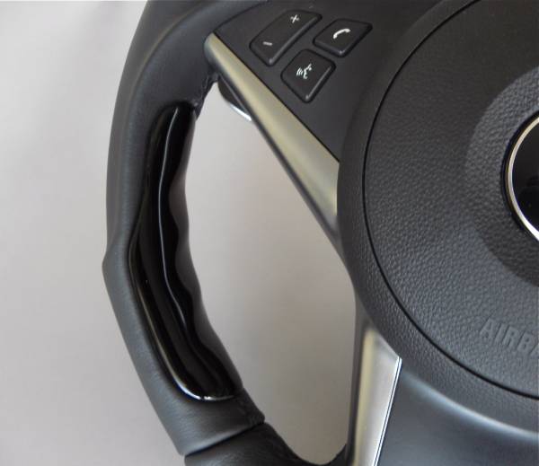 NEW 受注生産品 BMW E62 E63 GS ピアノブラック ステアリング