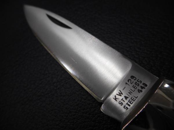 ナイフ　 折り畳みナイフ　KW-129 STAINLESS STEEL 440_画像2