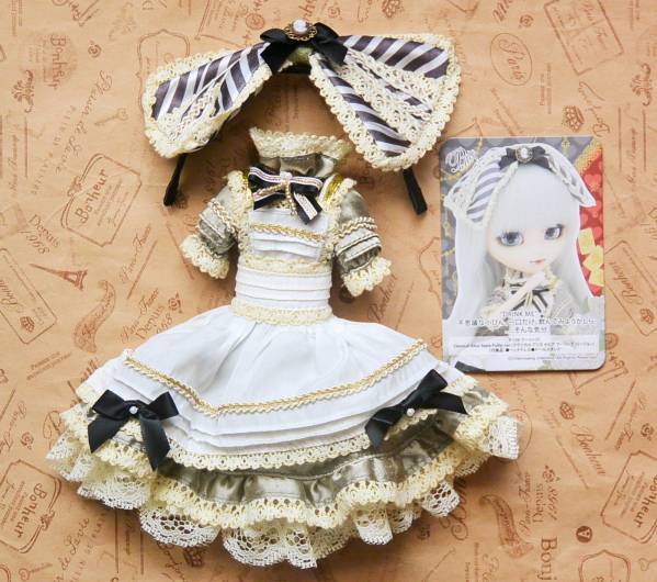 [OF(靴?タイツ欠品)のみ] ☆プーリップ クラシカル アリス セピア アウトフィット