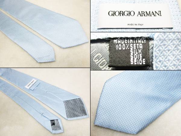 GIORGIO ARMANI Armani галстук шелк 100% бледно-голубой серия 