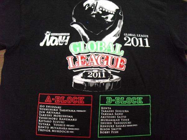 プロレス NOAH ノア 2011 グローバルリーグ Tシャツ プロレス_画像3