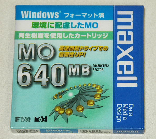 * носитель информации ID соответствует *maxell(mak cell )|MO диск MA-M640.WIN.B1E×5 листов | труба FLKW