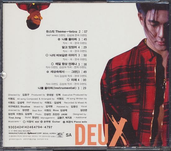 K-POP デュース DEUX CD／1集 DEUX 1993年 韓国盤_画像2