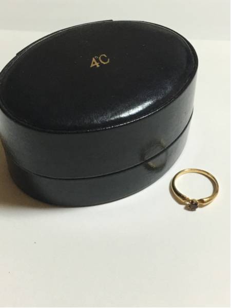 4℃ 春のコレクション ヨンドシー K18 ピンクサファイア リング ピンキーリング 指輪 5号 正規品 ご注文で当日配送