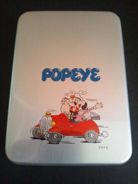  Showa Retro that time thing antique Popeye POPEYE aluminium lunch box 