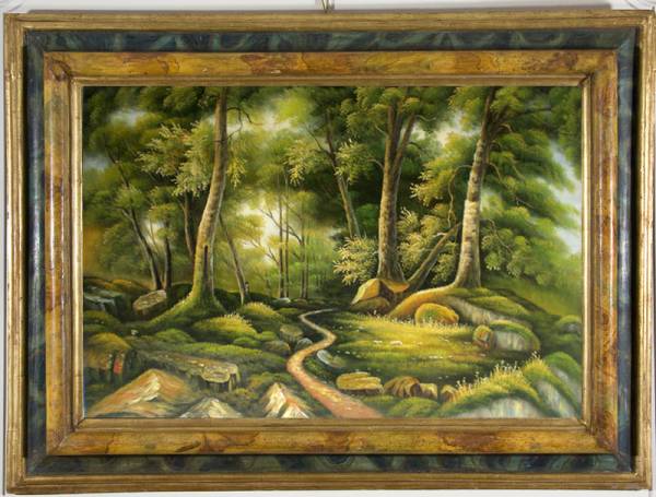  oil painting landscape painting [ forest ] M30 number (60x90cm)