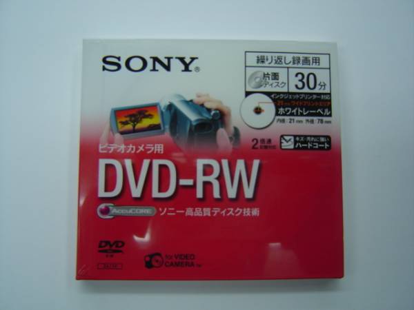 SONY 録画用8cm片面 DVD-RW DMW30AP　(1枚入り)_画像1