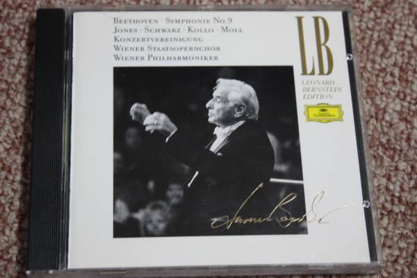 西独ベートーベン:交響曲第9番合唱ギネス・ジョーンズ/ハンナ・シュヴァルツ/ルネ・コロ/クルト・モル/ウィーンフィル/バーンスタイン/CD_画像1