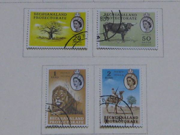 B9　ベチュアナランド切手 1961年 SC#180-93の内 計14種完_画像3