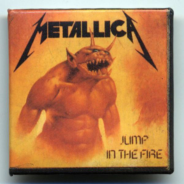 レア 当時物　新品　★ Metallica - Jump In the Fireバッチ ★デットストック　!!_画像1