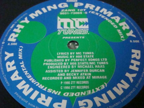 12★MC TUNES/Primary Rhyming(808 State/Early90's/UKラップ!!)_画像3