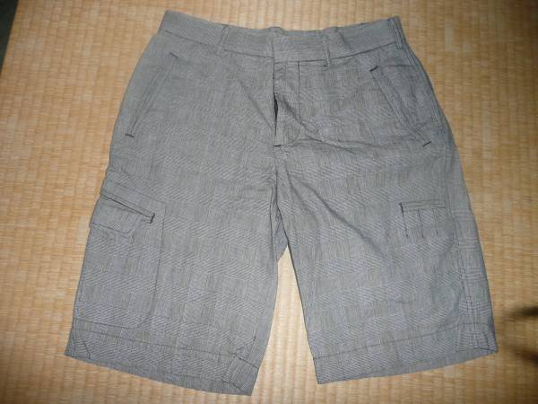 MALE＆CO 綿 ハーフパンツ チェック M78 TAKAQ_画像1