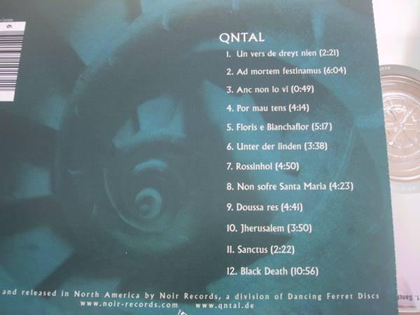 QNTAL■I■CD Estampie traditional folk Electro ゴシック