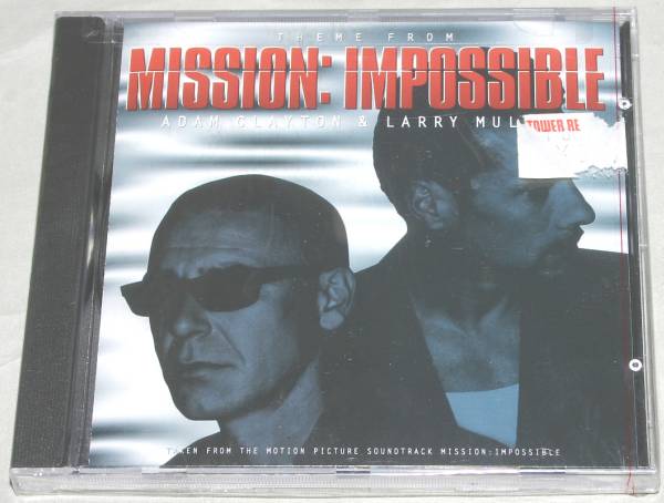 U2 Adam Clayton & Larry Mullen Mission Impossible Theme US盤CD ミッション インポッシブル スパイ大作戦 ラロシフリンの画像1