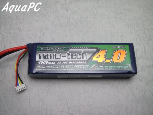 AquaPC★送料無料 Turnigy nano-tech 4000mah 4S 35~70C Lipo Pack★