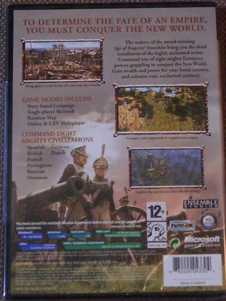 Age of Empires III (Microsoft U.K.) PC CD-ROM_画像2