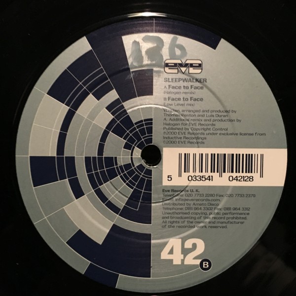 トランス Sleepwalker / Face To Face