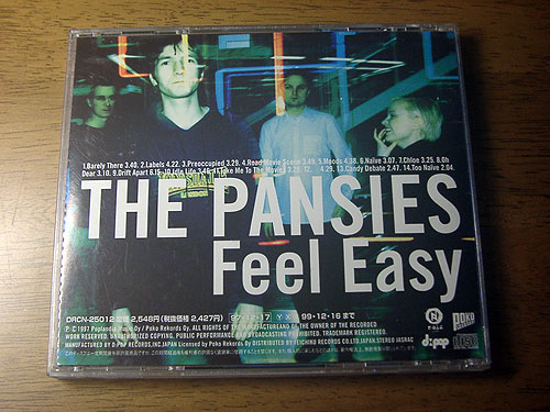 ■ THE PANSIES / Feel Easy ■ パンジーズ / 国内盤・帯付_画像3