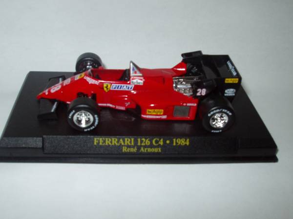 即決　イクソ製 アシェット 1/43 フェラーリ 126C4 1984年 №28 ルネ・アルヌー車 マルボロ仕様_画像3