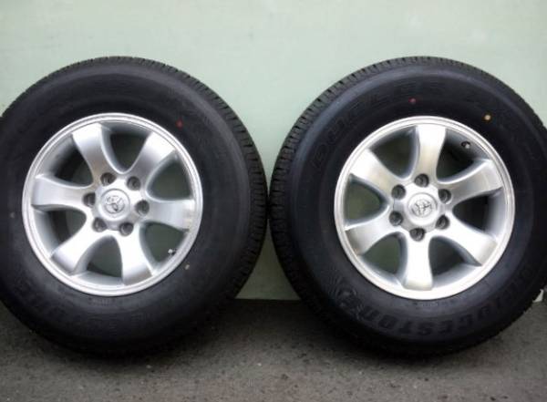 150 LAND CRUISER PRADO 120プラド純正アルミ +30 6H 265/70R17 ブリヂストンデューラー H/T684 FJ CRUISERクルーザー SURFサーフ バリ山_画像1