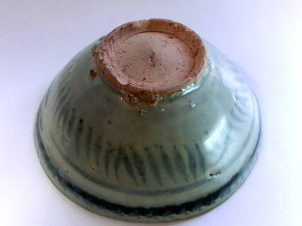 碗□安南染付歪み茶碗古い平鉢酒器古玩唐物中国古美術時代物骨董品
