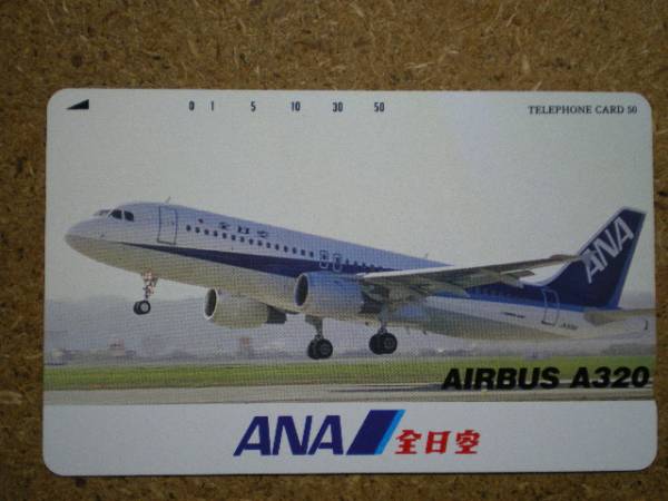 hiko* авиация 110-114114 все день пустой ANA A320 телефонная карточка 